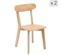 Nordlys Set Of 2 Solid Wood Dining Chairs Exotic Boho Dining Room