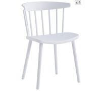 Nordlys Set of 4 Indoor Outdoor Chairs in White Nordlys White