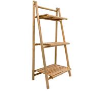 Nordlys Solid Bamboo Wood 3-Tier Storage Shelf in Brown Nordlys Brown