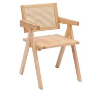 Nordlys Solid Wood And Cane Dining Chairs Exotic Boho Dining Room