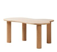 Nordlys Solid Wood Scandinavian Coffee Table In Brown Scandinavian Style Living Room