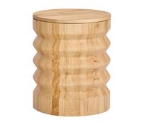 Nordlys Solid Wood Side Table with Storage in Brown Nordlys Brown