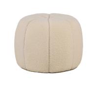 Nordlys Striped Living Room Pouf in White Nordlys White