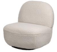 Nordlys Swivel Scandinavian Design Armchair in White Nordlys White