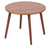 Nordlys Table Appoint End of Sofa Wooden Round Table in Dark Brown Nordlys Dark Brown