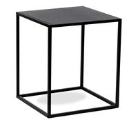 Nordlys Table Appoint End Table Industrial Square Furniture in Black Nordlys Black