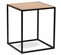 Nordlys Table Appoint End Table Industrial Square Furniture in Brown Nordlys Brown