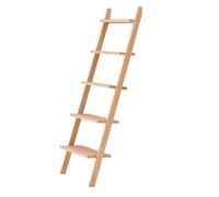 Nordlys Wall Shelf Ladder 5 Levels In Solid Wood Modern Design Style Living Room