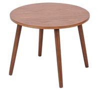 Nordlys Walnut Finish Solid Wood Side Table Modern Design Style Living Room