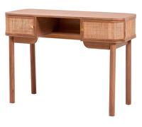 Nordlys Wooden Desk with 2 Doors in Dark Brown Nordlys Dark Brown