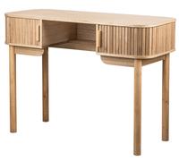 Nordlys Wooden Desk with 2 Doors in Light Brown Nordlys Light Brown