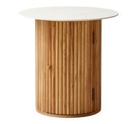 Nordlys Wooden Side Table with Storage Tray in Brown Nordlys Brown