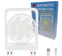 Nordmoose Cruise Ship Approved Fan - Magnetically Sticks on Cabin Ceilings and Walls - Powerful 3-Gear, Ship Cabin Approved - The Original Portable Cruise Fan 2025