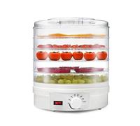 Nordreach 5 Tier Food Dehydrator, 350W, 360° Hot Air Circulation, Adjustable Temperature 35-70°C for Drying Fruit, Jerky, Meat, Veggies and Pet Treat, White