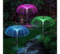 Nordreach 7 Color Changing Garden Solar Lights with Light Bar 7 Color Jellyfish Lights Multi-Coloured LED Light for Garden, Outside Yard, Pathway, Lawn Party Decor