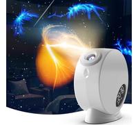 Nordreach Galaxy Projector, Star Light Projector with 13 Film Discs, Time & Temperature Display, Pecfect for Room Decor, Home Cinema Setups, Party Scenes & Relaxation, White
