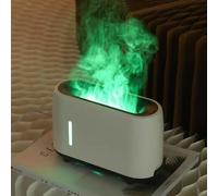 Nordreach Ultrasonic Essential Oils Diffuser, Mini Colorful Flame Aroma Diffusers, 240ml Cool Mist Humidifiers, 5 Colorful Light, Whisper-Quiet, for Home, Office, Plants, UK Plug