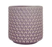 Nordring Ceramic Flower Pot Dotty - colorful Planter, Pot for plants, sukkulents Size L (15,5 cm ø) Dia 6'' H 6'', Stoneware, mauve