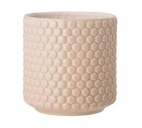 Nordring Ceramic Flower Pot Dotty - colorful Planter, Pot for plants, sukkulents Size L (15,5 cm ø) Dia 6'' H 6'', Stoneware, seasalt