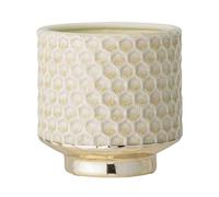 Nordring Ceramic Flower Pot Goldy - colorful Planter, Pot for plants, sukkulents Size M (12,5 cm ø) Dia 5-1/8", Stoneware, cloud