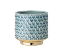 Nordring Ceramic Flower Pot Goldy - colorful Planter, Pot for plants, sukkulents Size S (10 cm ø) Dia 4-1/8", Stoneware, sky blue