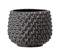 Nordring Ceramic Flower Pot Pino - colorful Planter, Pot for plants, sukkulents Size L (16,5 cm ø) Dia 6,5'' H 5'', Stoneware, black