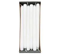 Nordring Tapered Candles 2.3 cm x 25 cm High White Pack of 12