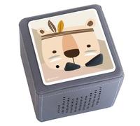 nordroom® Protective Film låky Sticker Compatible with Toniebox, Perfect Fit and Self-Adhesive on Scratch-Resistant Vinyl, with Tiger Animals, Protective Cover Music Box,