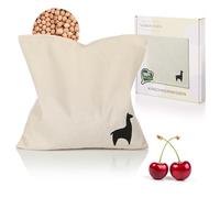 Nordstern Cherry Stone Cushion Heat Cushion 24 x 25 cm - Grain Cushion for the Microwave as a Gift for Men and Women with 100% Cotton Cover