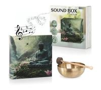 Nordstern Sound Box with Meditative Sounds for Relaxation and Peace - Music Box with Motion Sensor and Volume Control - 12 x 12 cm