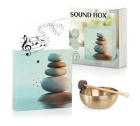 Nordstern Sound Box with Meditative Sounds for Relaxation and Peace - Music Box with Motion Sensor and Volume Control - 12 x 12 cm