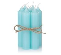 Nordstern Taper Candles Mint Pack of 6 - Small Candles for Candle Holders, Advent Wreath or as Tree Candle - Ideal Table Decoration for Wedding or Christmas - 11 x 2.2 cm