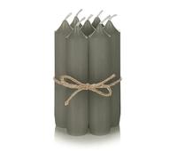 Nordstern Taper Candles Pack of 6 - Small Candles for Candle Holders, Advent Wreath or as Tree Candle - Ideal Table Decoration for Wedding or Christmas - 11 x 2.2 cm (Dark Green)