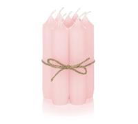 Nordstern Taper Candles Pink Pack of 6 - Small Candles for Candle Holders, Advent Wreath or as Tree Candle - Ideal Table Decoration for Wedding or Christmas - 11 x 2.2 cm