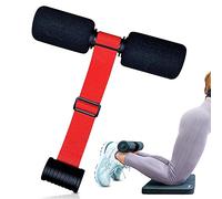 NordStick Nordic Hamstring Curl Strap The Original Hamstring Curl Exercise for Home and Travel - 5 Second Set Up for Nordic Curl, Sit Ups, Abs, Core Strength Training - 350 pounds - Ruby Red