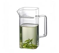 Nordswal Handmade Borosilicate Glass Tea Cup with Built-in Glass Filter, High-Heat Resistant, Elegant Transparent Design, Perfect for Loose Leaf/Green/Black/Assam Tea,350ml