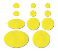 Nordtown Puffer Down Jacket Repair Patches | Self-Adhesive, Pre-Cut, Waterproof, Subtle, Rip-Stop Nylon Fabric to Fix Jackets, Tents, Sleeping Bags, Ski Pants (11 Pieces) (Yellow)