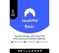 NordVPN Basic VPN Service (PC, Android, Mac, iOS) (10 Devices, 1 Year) - NordVPN Key - EUROPE