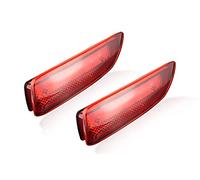 NORDYO 1Set Car LED Bumper Reflector Lights 2011-2013 Fit For Toyota Corolla Lexus CT200h Red Lens Function As Tail,Brake Rear Fog Lamps (Color : 2PC Red Lens)