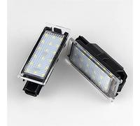 NORDYO 2Pcs LED Number License Plate Light Canbus Fit For Renault Clio Laguna 2 Megane 3 Twingo Master Vel Satis Car Accessories White 12v
