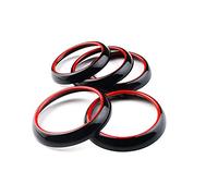 NORDYO ABS Air Condition Air Vent Outlet Ring Cover Trim Fit For Mercedes Benz A Class W176 (Not For CLA GLA) (Color : Red Black, Size : 2013-2018 A)