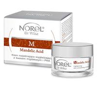 Norel Dr Wilsz Mandelic Acid Brightening Smoothing Creme | Krem Rozjasniajaco - Wygladzajacy z Kwarem Migdalowym 50 ml SET with STAPIZ Hair Shampoo 15ml or Mask 10ml
