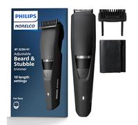 Philips Norelco Beard Trimmer and Hair Clipper - Cordless Grooming, Rechargeable, Adjustable Length, Beard Trimmer and Hair Clipper - No Blade Oil Needed - BT3230/41