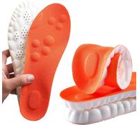 Norelie Comfy Memory Foam Insoles for Men & Women - 4D Thermal Arch Support, Comfort Boosting Massage Cushion, Comfy Shoe Inserts for Foot Pain Relief & All-Day Support (Large EU 43-44 UK 9-10)