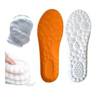 Norelie Comfy Memory Foam Insoles for Men & Women - 4D Thermal Arch Support, Comfort Boosting Massage Cushion, Comfy Shoe Inserts for Foot Pain Relief & All-Day Support (Medium EU 41-42 UK 7.5-8.5)