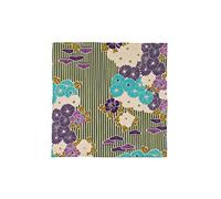 NOREN Furoshiki Wrapping Cloth 50cm (Retro Flower Purple) Japanese Traditional Fabric Reusable Cotton Wrapping Sustainable