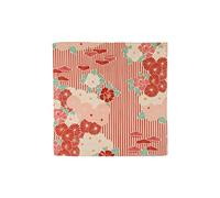 NOREN Furoshiki Wrapping Cloth 50cm (Retro Flower Red) Japanese Traditional fabric Reusable Cotton Wrapping Sustainable