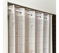 Noren Kobo 98341 Accordion Curtain, Ghibli, Kiki's Delivery Service, Draper, Room Divider, Curtain, Chandelier, Ivory Width 37.8 x Length 78.7 inches (96 x 200 cm)