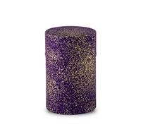 NOREN Tea caddy for loose leaf tea japanese washi paper 100g capacity (Gold Purple) tea caddies tea tin tea canister