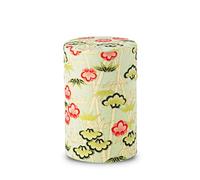 NOREN Tea caddy for loose leaf tea japanese washi paper 100g capacity (Pine Bamboo/Plum Green) tea caddies tea tin tea canister